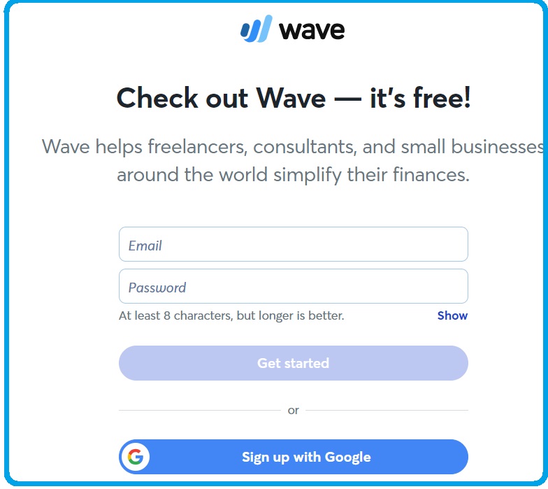 Wave Signup Page